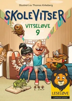 Omslag: "Skolevitser : vitseløve 9" av Thomas Kirkeberg